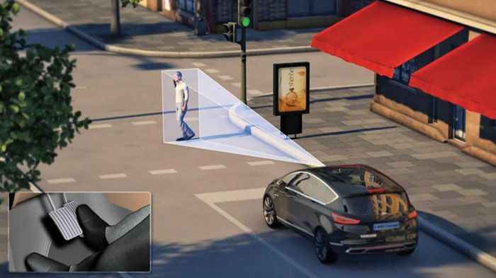 Η κάμερα του Obstacle Avoidance System της Ford εντοπίζει και πεζούς.